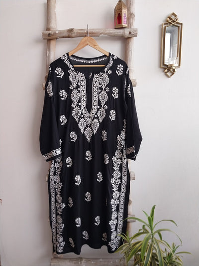 Naba Chikankari Rayon Straight Kurta Set