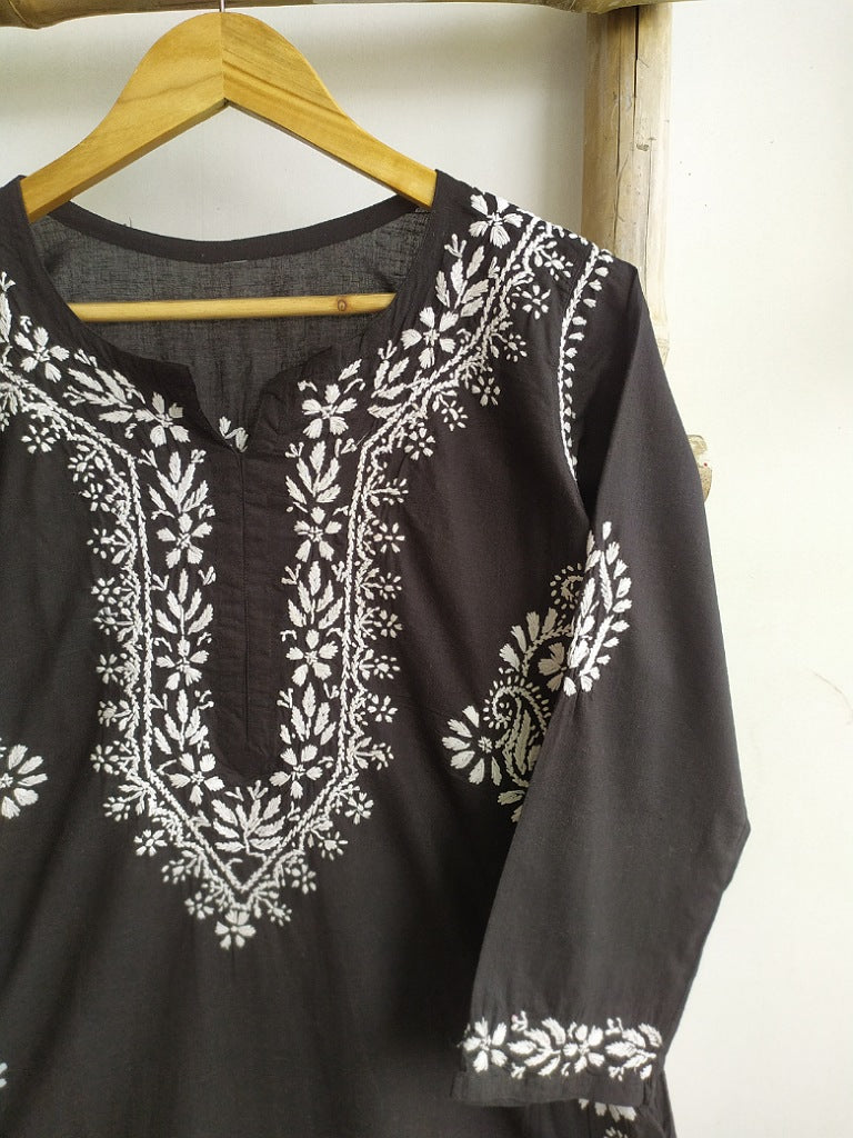 Samar Chikankari Cotton Straight Kurta