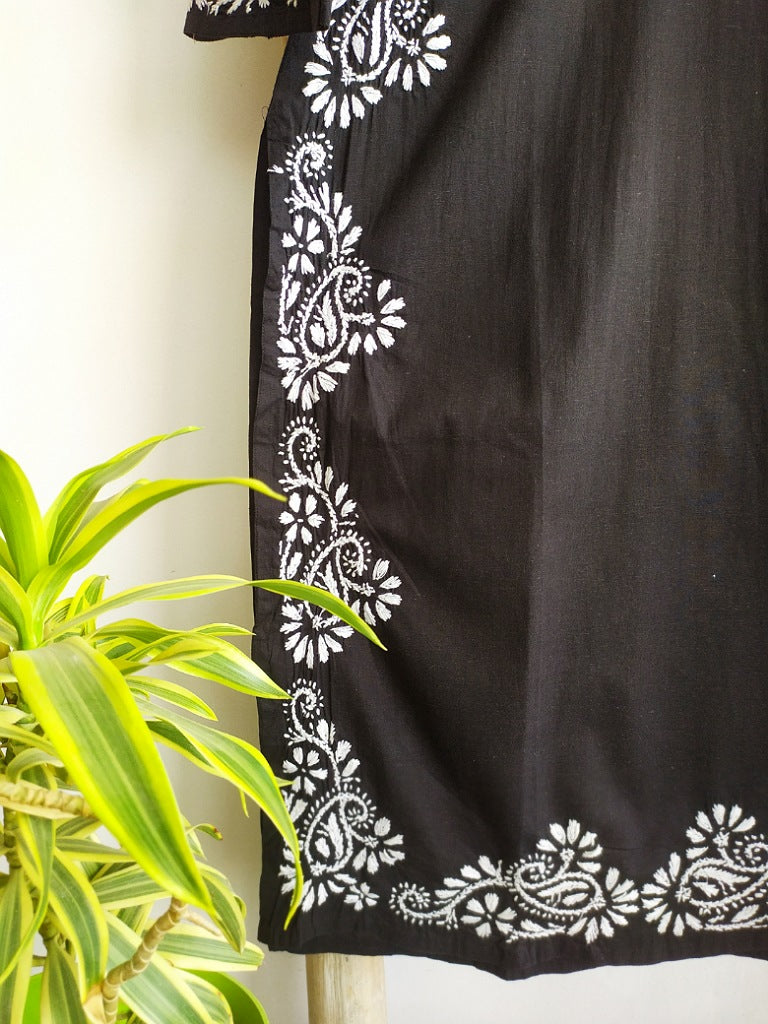 Samar Chikankari Cotton Straight Kurta