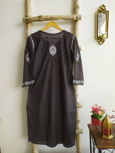 Samar Chikankari Cotton Straight Kurta