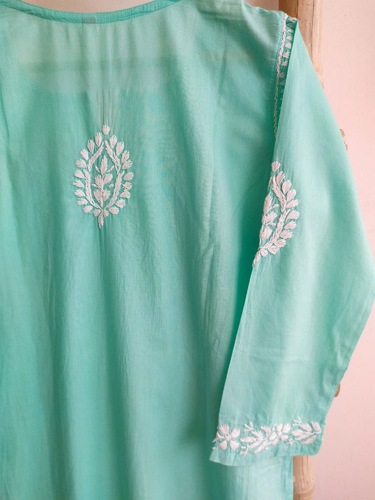 Samar Chikankari Cotton Straight Kurta