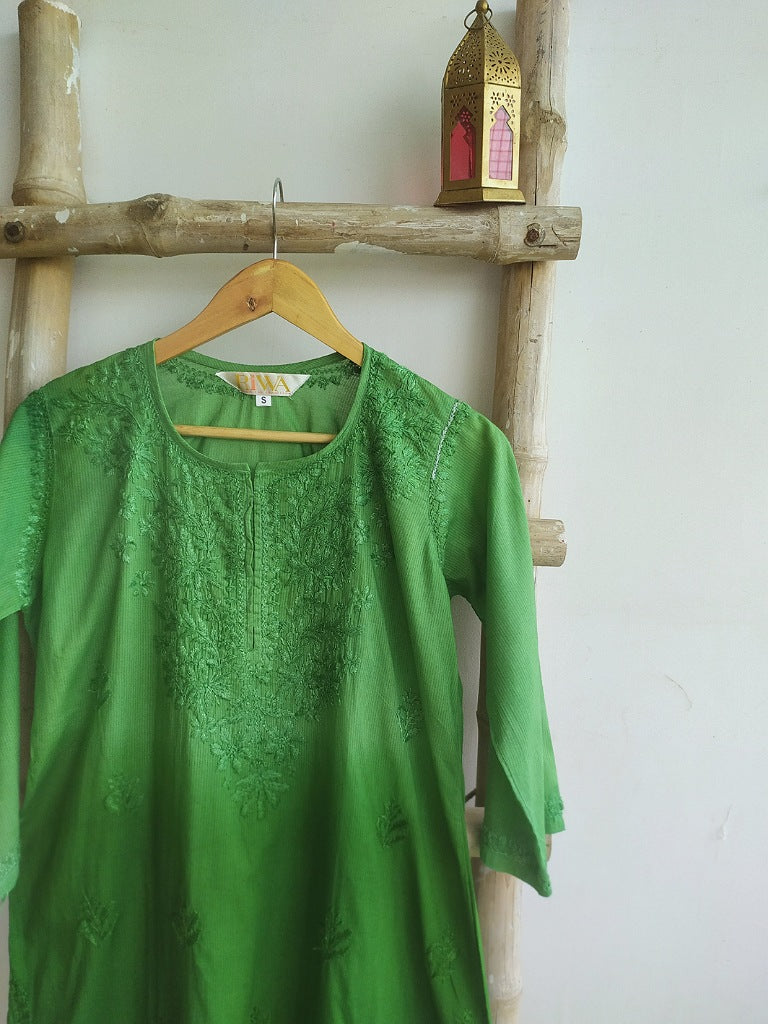 Chikan kurti short